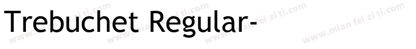 Trebuchet Regular字体转换